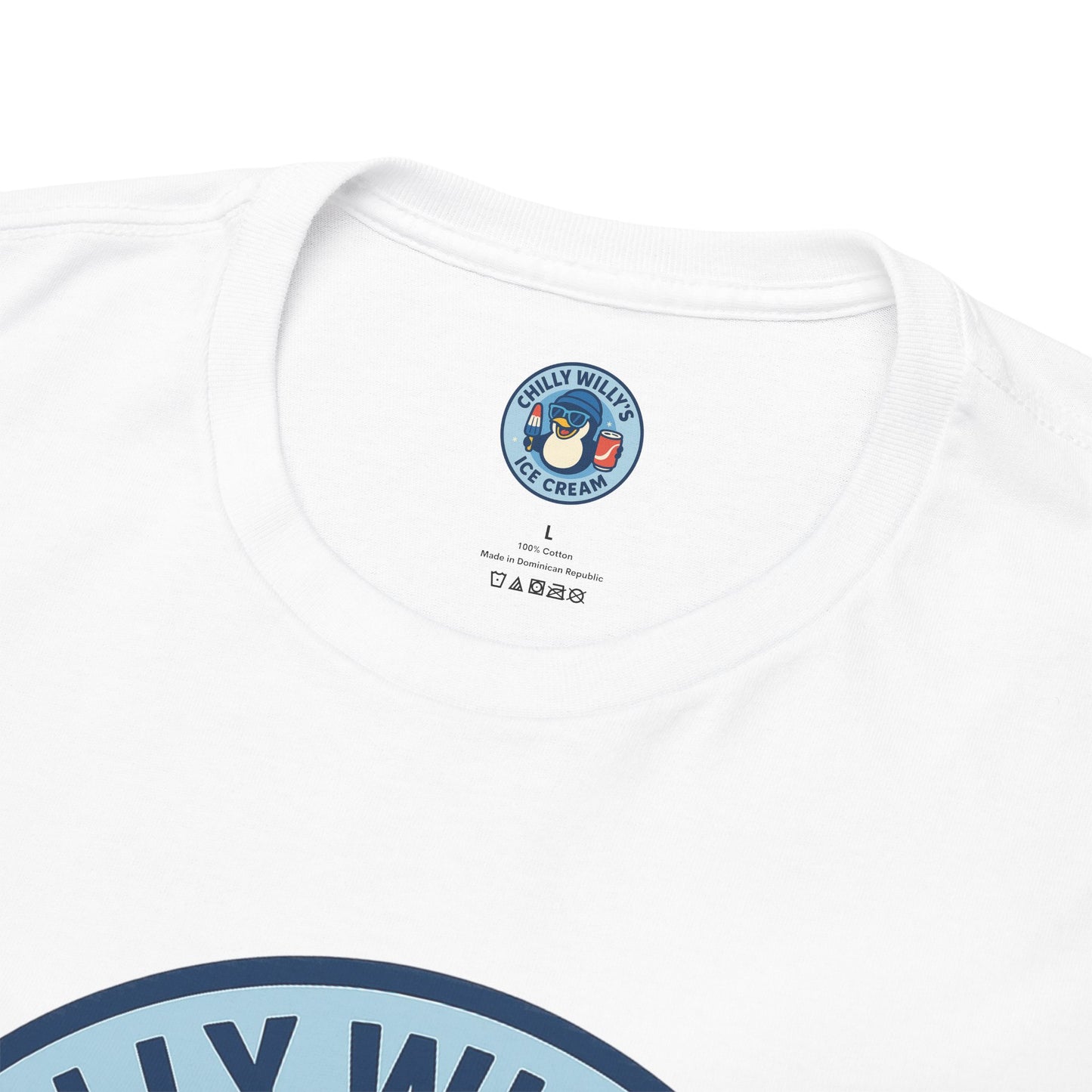 Chilly Willy's Ice Cream Tee, Fun Summer T-Shirt, Penguin Theme Shirt, Unisex Casual Wear, Ice Cream Lovers Gift
