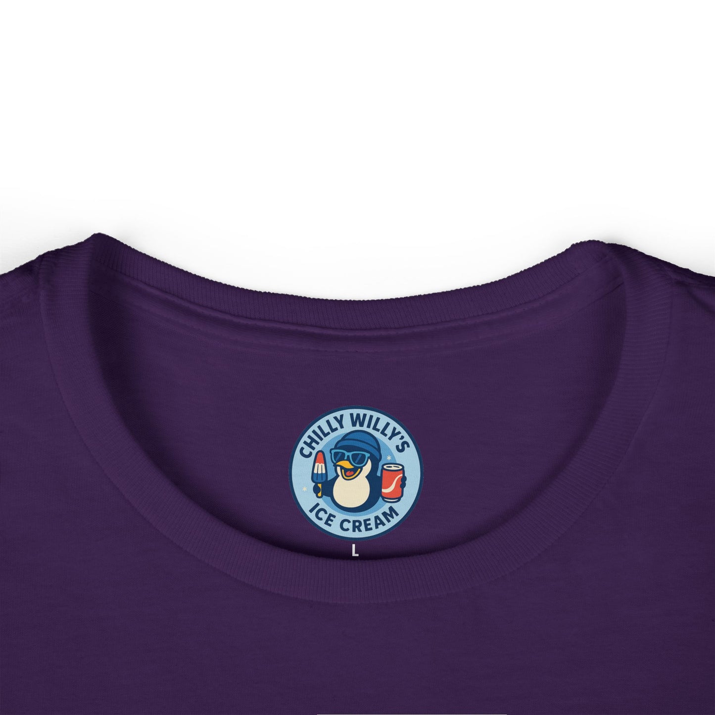 Chilly Willy's Ice Cream Tee, Fun Summer Shirt, Cute Casual Top, Gift for Ice Cream Lovers, Beach Day Style, Perfect for Parties