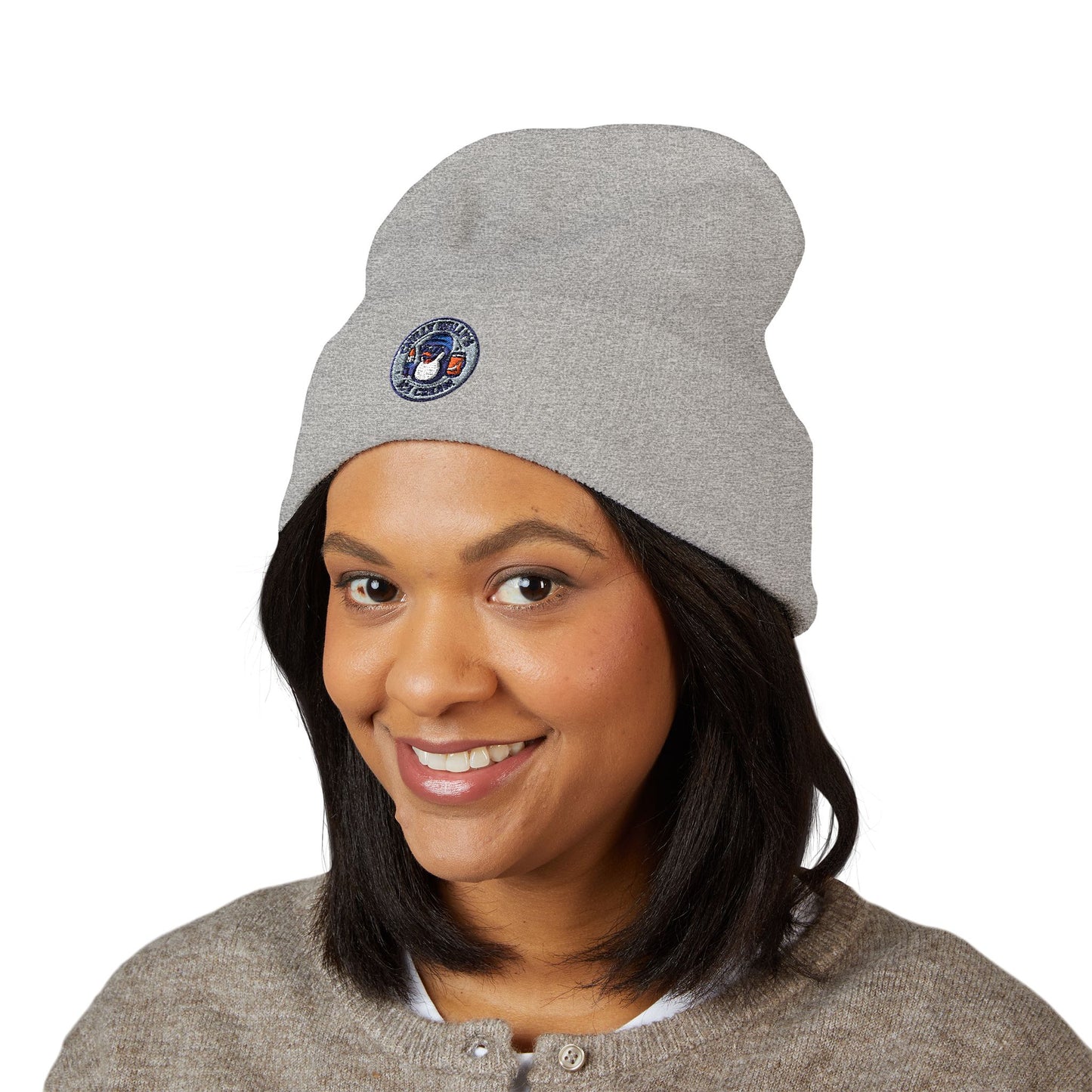 Embroidery Classic Cuffed Beanie, Stylish Winter Hat, Cozy Beanie for Fashion Lovers, Great Gift for Holidays, Casual Everyday Wear