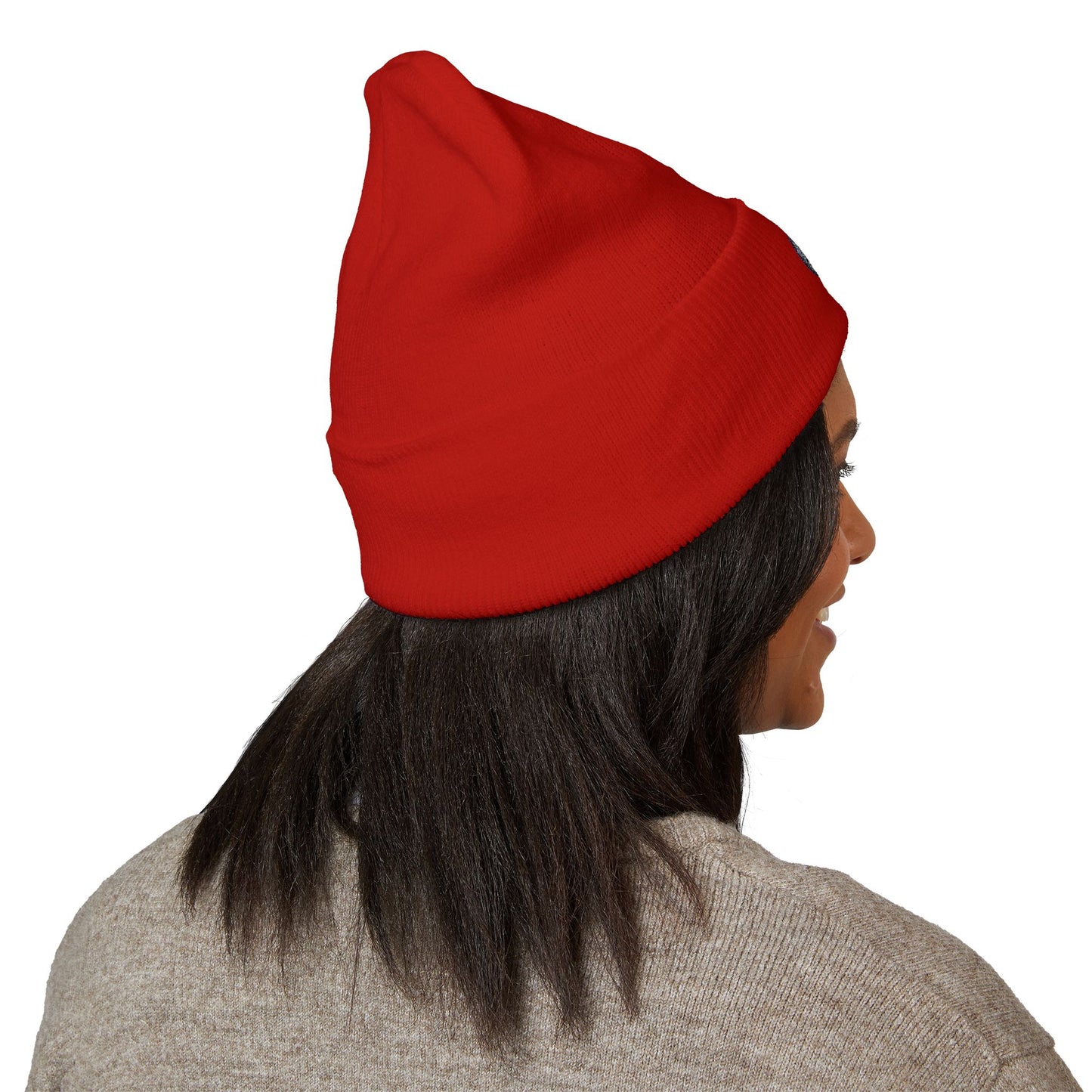 Embroidery Classic Cuffed Beanie, Stylish Winter Hat, Cozy Beanie for Fashion Lovers, Great Gift for Holidays, Casual Everyday Wear