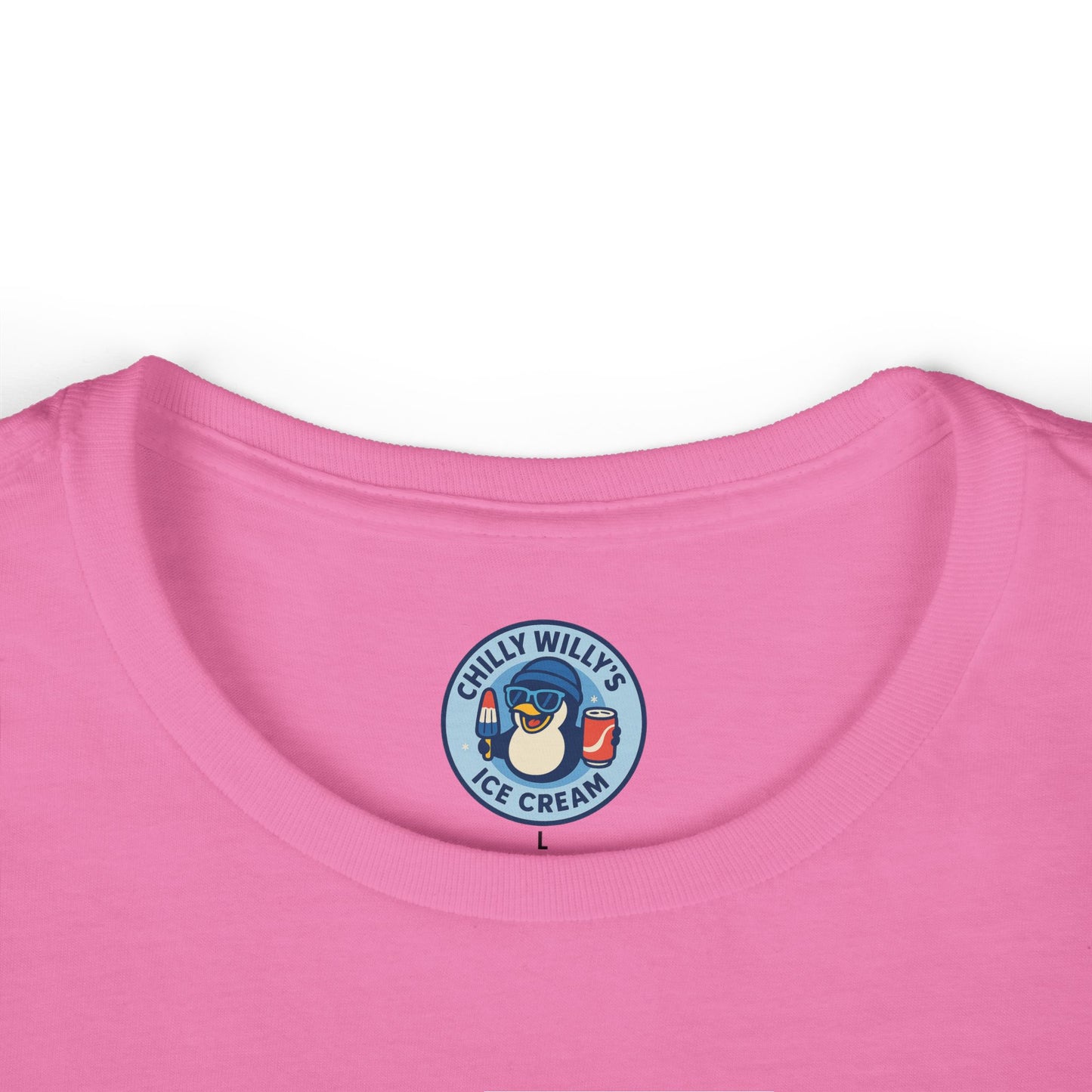 Chilly Willy's Ice Cream Tee, Fun Summer Shirt, Cute Casual Top, Gift for Ice Cream Lovers, Beach Day Style, Perfect for Parties