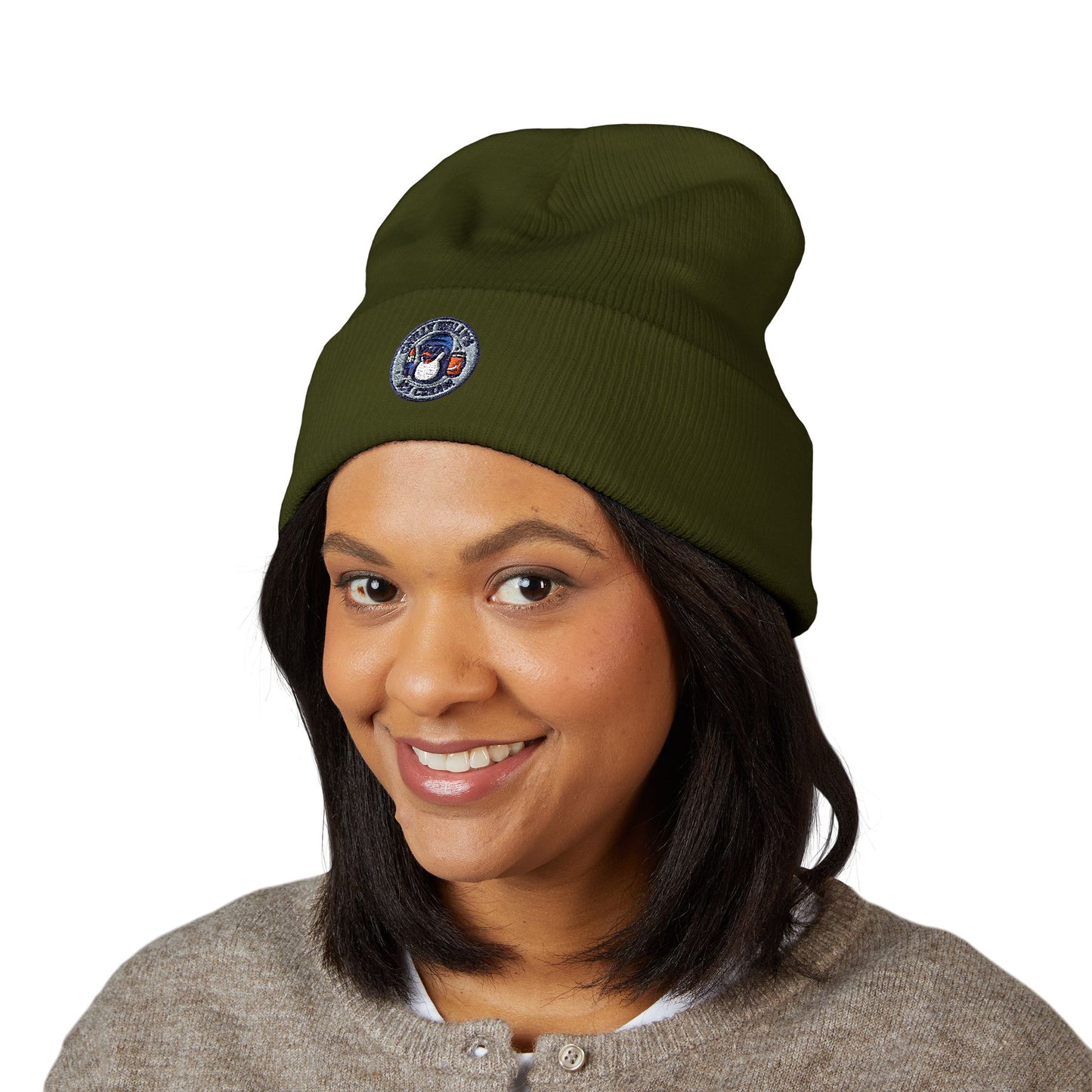 Embroidery Classic Cuffed Beanie, Stylish Winter Hat, Cozy Beanie for Fashion Lovers, Great Gift for Holidays, Casual Everyday Wear