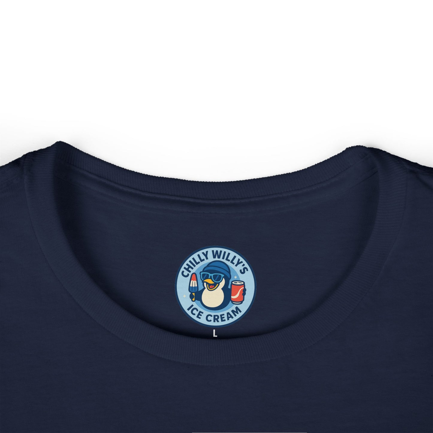 Chilly Willy's Ice Cream Tee, Fun Summer Shirt, Cute Casual Top, Gift for Ice Cream Lovers, Beach Day Style, Perfect for Parties