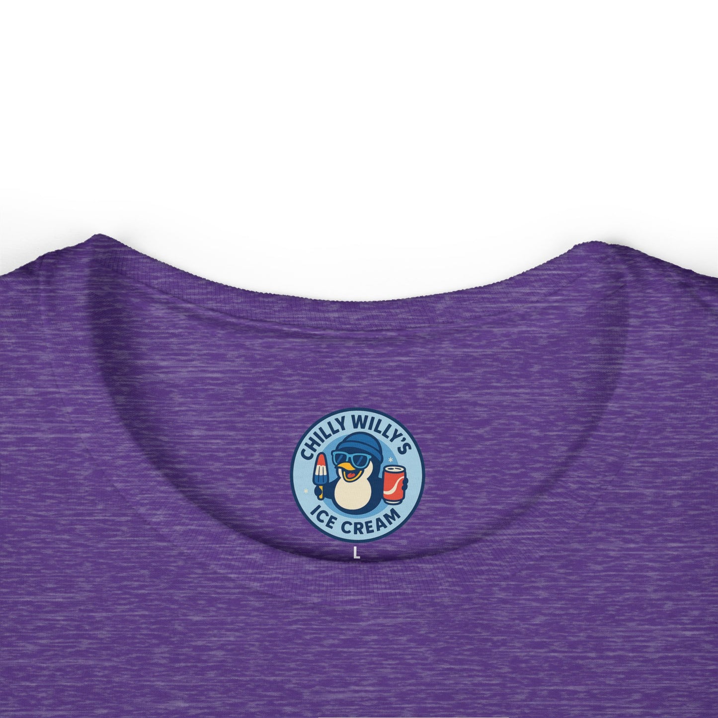 Chilly Willy's Ice Cream Tee, Fun Summer Shirt, Cute Casual Top, Gift for Ice Cream Lovers, Beach Day Style, Perfect for Parties