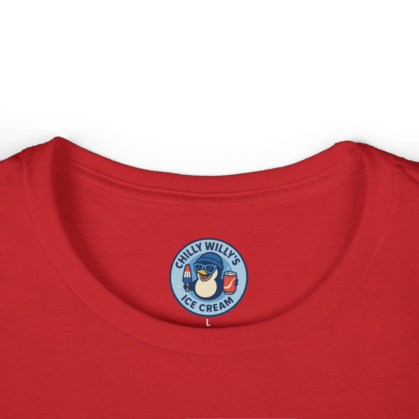 Chilly Willy's Ice Cream Tee, Fun Summer Shirt, Cute Casual Top, Gift for Ice Cream Lovers, Beach Day Style, Perfect for Parties