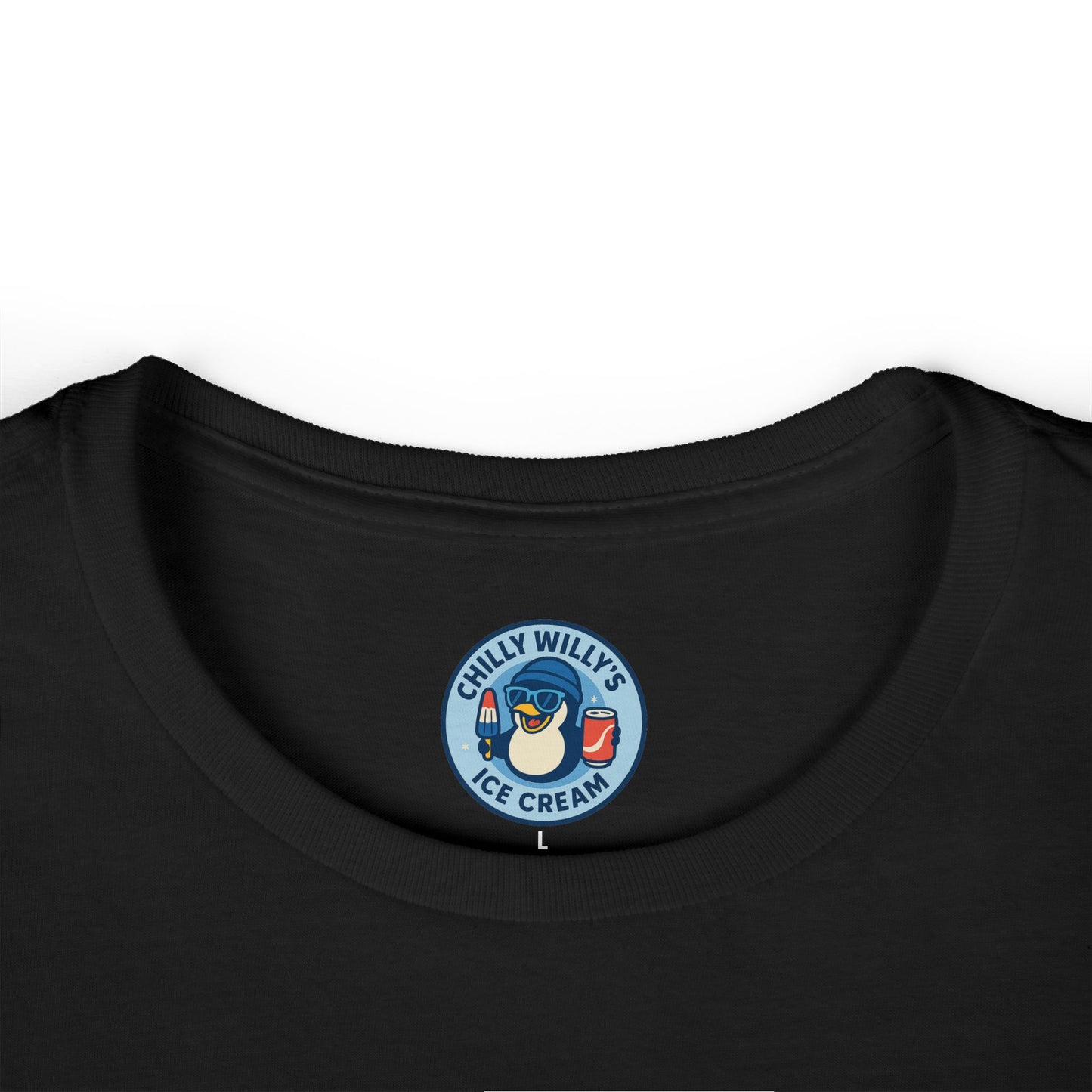 Chilly Willy's Ice Cream Tee, Fun Summer Shirt, Cute Casual Top, Gift for Ice Cream Lovers, Beach Day Style, Perfect for Parties
