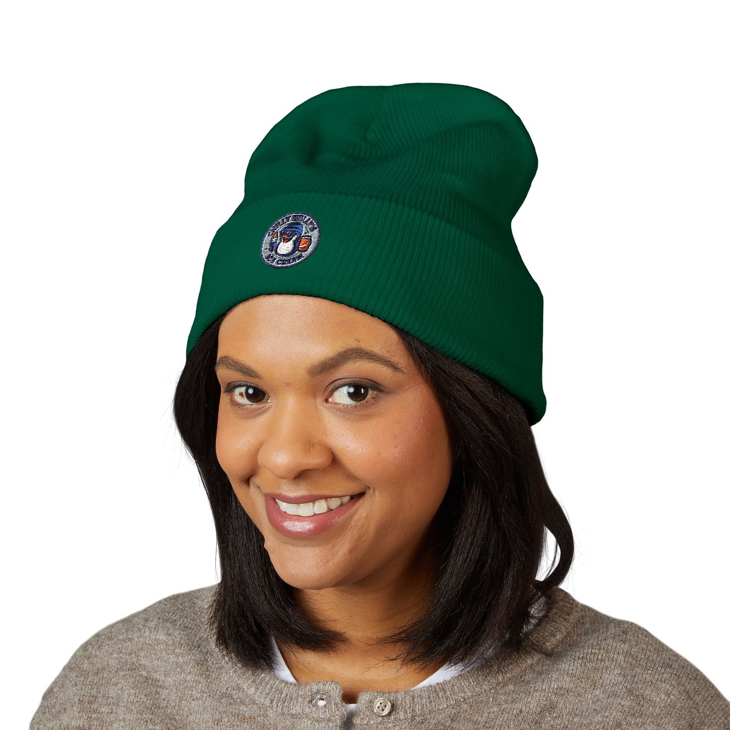 Embroidery Classic Cuffed Beanie, Stylish Winter Hat, Cozy Beanie for Fashion Lovers, Great Gift for Holidays, Casual Everyday Wear