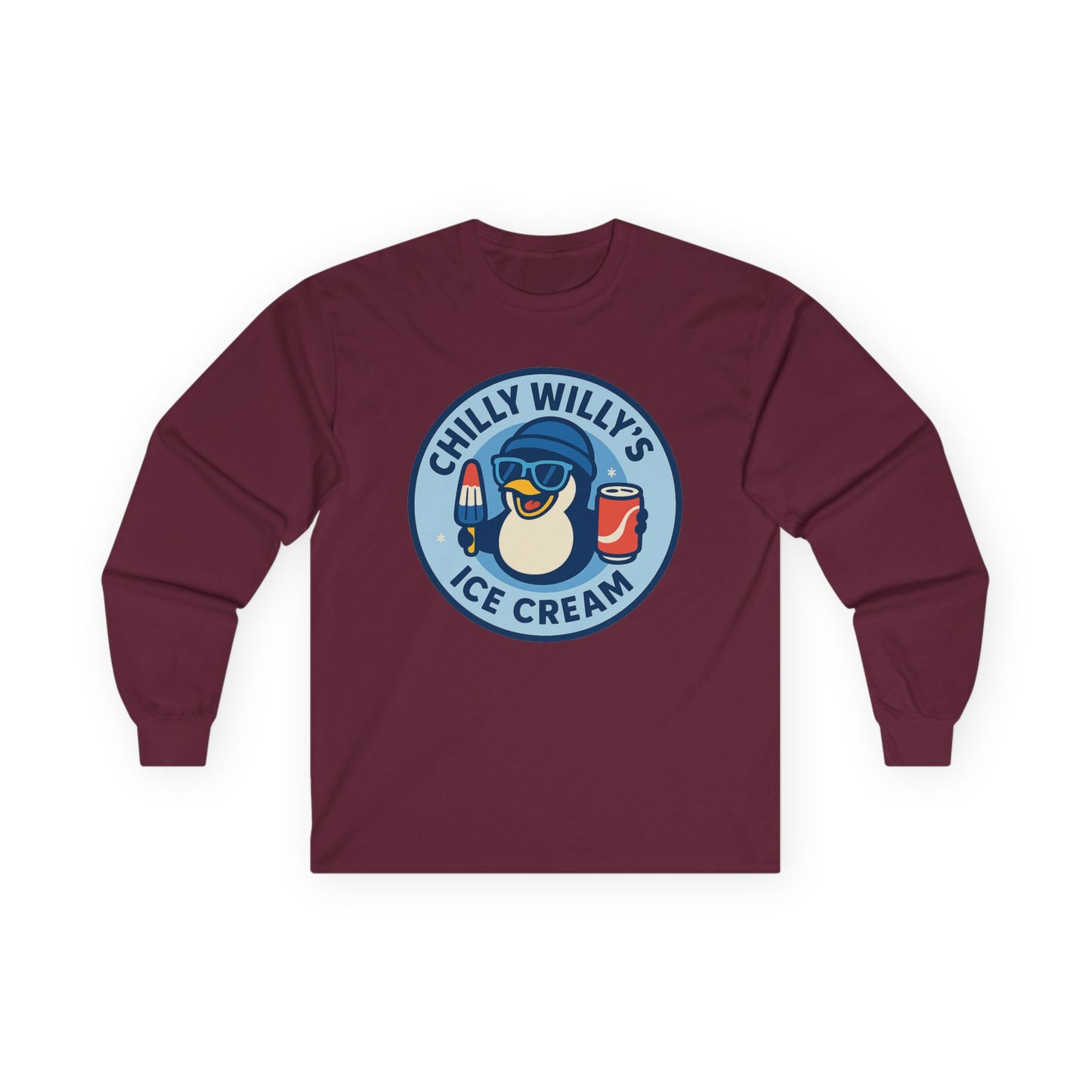 Chilly Willy's Ice Cream Long Sleeve Tee, Fun Summer Apparel, Unisex Ice Cream Shirt, Casual Wear, Gift for Ice Cream Lovers, Cute [...]
